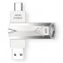 DM PD098 USB3.0&Type-C Flash Drive High-speed Pendrive 64GB/128GB/256GB/512GB Dual Metal Interface Memory USB Stick COD