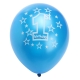 10 Pcs Per Set Blue Boy's 1st Birthday Printed Inflatable Pearlised Balloons Christmas Decoration