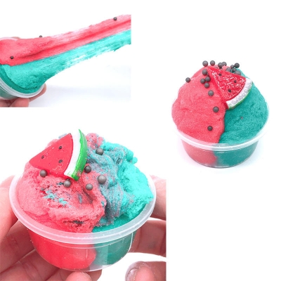 120ML Fruit Slime Brushed Crystal Cotton Clay Decompression DIY Gift Stress Reliever COD [1400809]