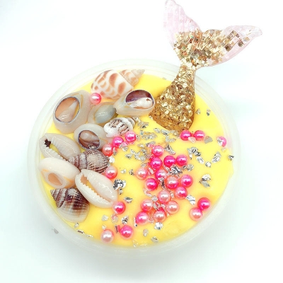 100ML Mermaid Slime Crystal Mud Cotton Fishtail Gift Stress Reliever COD [1400810]