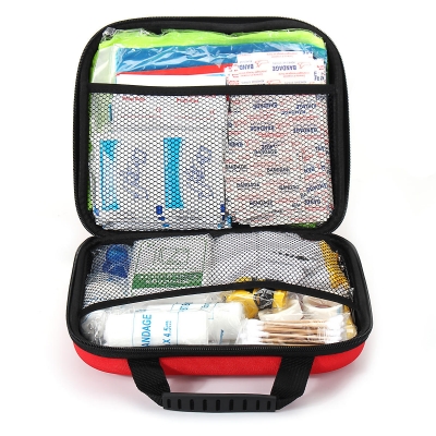 238PCS Red First-Aid Kit 38 Kinds 238 Components Emergency Kit Outdoor Vehicle Emergency Kit EVA Red Kit COD [1587169]