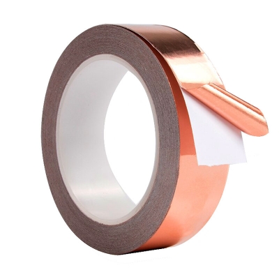 20M Copper Tape Snail Adhesive EMI Shielding Conductive Adhesive Foil Tape For Stained Glass Paper Circuit Electrical Repair COD [1986599]